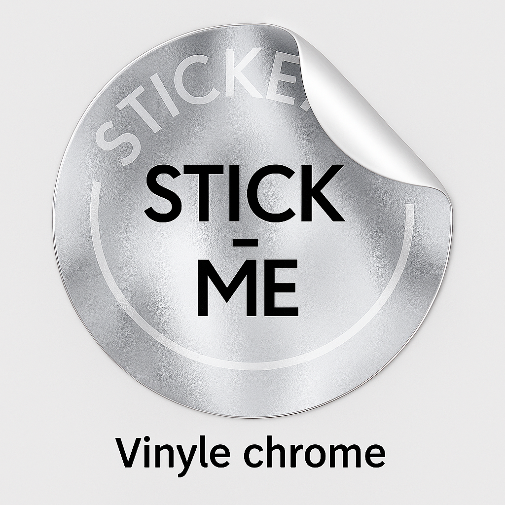 stick-me autocollant chrome